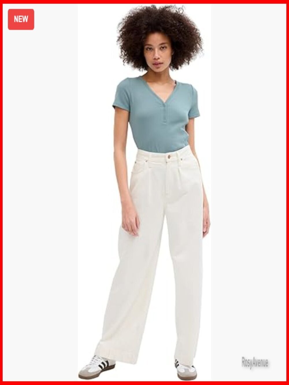 Ribbed Short Sleeve Henley Top, Cotton Blend, Regular Fit